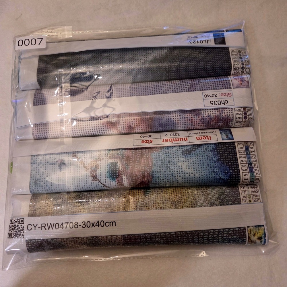 Mixed Lot 4 Fairy Dark Angel 3D Diamond Art Kits Canvas Crafts 30x40cm DIY